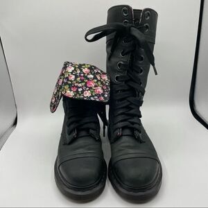 Dr. Martens Triumph Floral Fold Over Boots